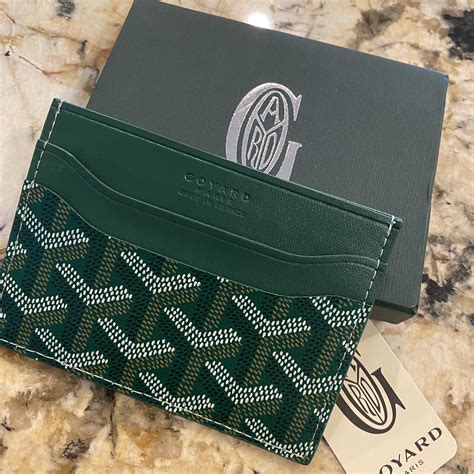 goyard green wallet mens|goyard passport wallet.